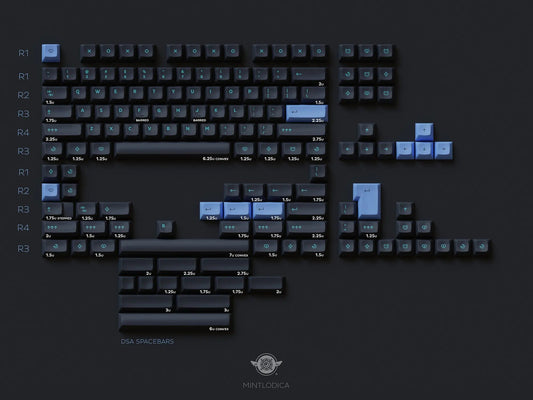 DSS Sad Girl Keycaps | Keycaps by Mintlodica | KS-SG-BK