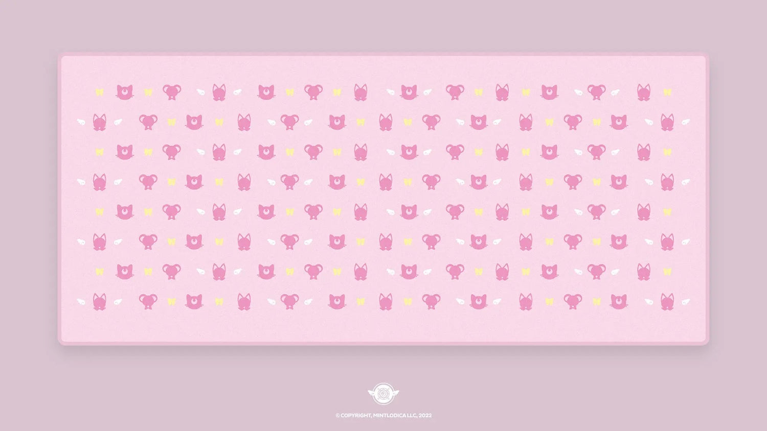 Magic Girl 'Familiars' Deskmats | Deskmats by Mintlodica | DM-MG-MINI-PINK