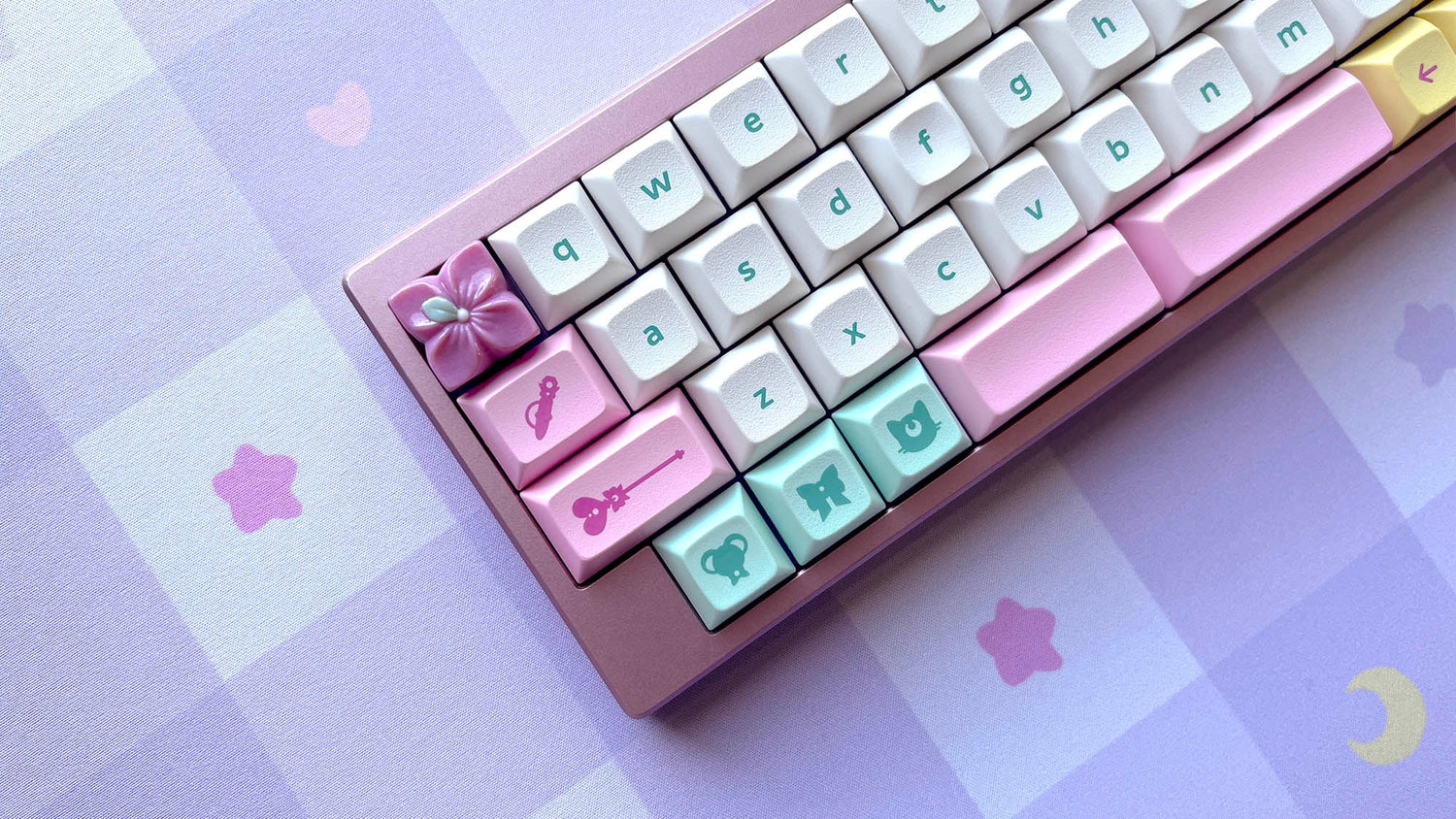 Magic Girl Floral Artisans | Floral Artisan Keycaps by Mintlodica | CS-MG-PINK