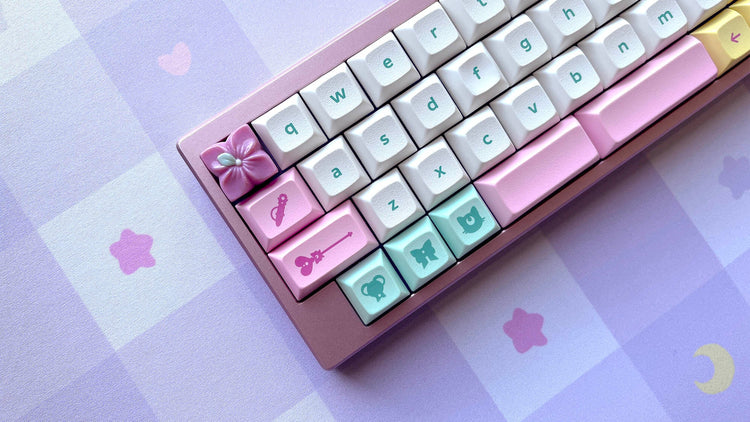 Magic Girl Floral Artisans | Floral Artisan Keycaps by Mintlodica | CS-MG-PINK