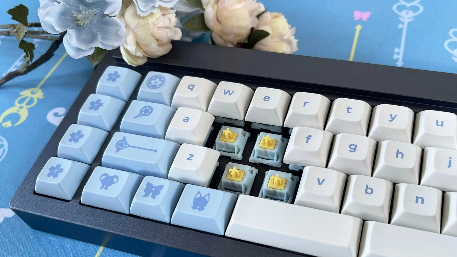 Magic Girl Linear Switches | Mechanical Keyboard Switches by Mintlodica | SW-MG-LINEAR-MILL-40