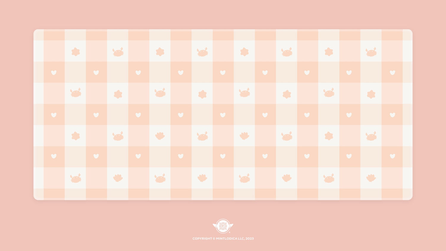 Pastel Picnic 'Beach' Deskmats | Deskmats by Mintlodica | DM-PP-MINI-BEACH