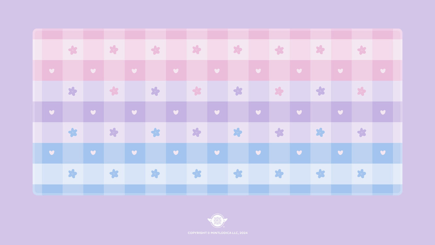Pastel Picnic 'Bi Pride' Deskmats | Deskmats by Mintlodica | DM-PP-MINI-BIPRIDE Group Buy