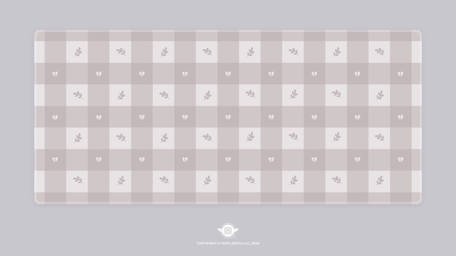 Pastel Picnic 'Fog' Deskmats | Deskmats by Mintlodica | DM-PP-MINI-FOG