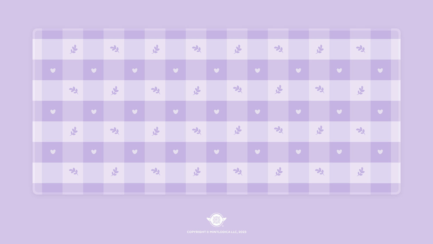 Pastel Picnic 'Lavender' Deskmats | Deskmats by Mintlodica | DM-PP-MINI-LAVENDER