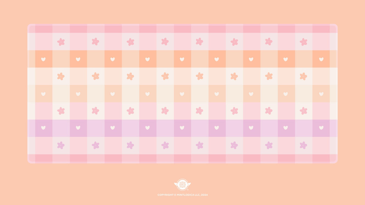 Pastel Picnic 'Lesbian Pride' Deskmats | Deskmats by Mintlodica | DM-PP-MINI-LESBIANPRIDE Group Buy