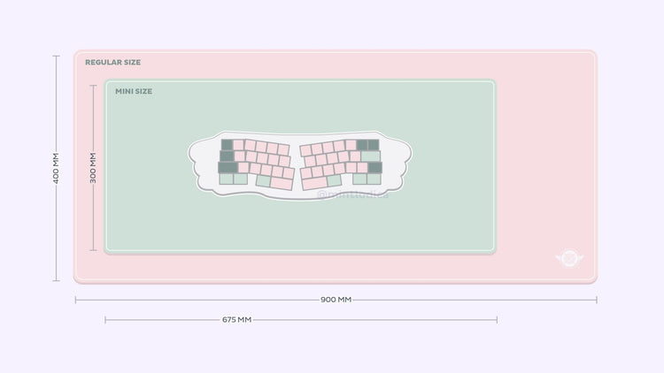 Pastel Picnic 'Lily' Deskmats | Deskmats by Mintlodica | DM-PP-MINI-LILY Group Buy