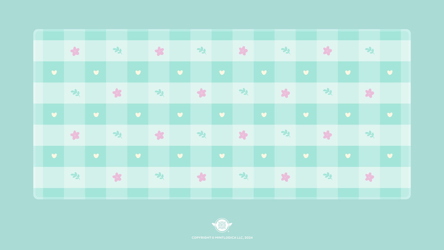 Pastel Picnic 'Magical Mint' Deskmats | Deskmats by Mintlodica | DM-PP-MINI-MAGICMINT Group Buy