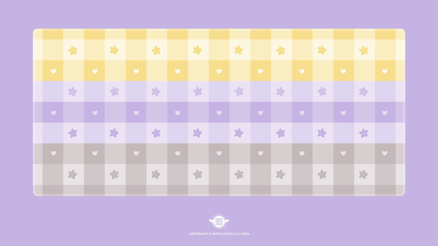 Pastel Picnic 'Nonbinary Pride' Deskmats | Deskmats by Mintlodica | DM-PP-MINI-NBPRIDE Group Buy