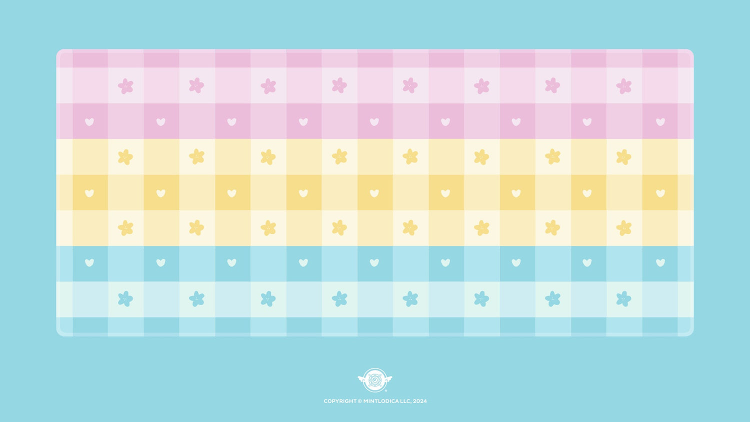 Pastel Picnic 'Pan Pride' Deskmats | Deskmats by Mintlodica | DM-PP-MINI-PANPRIDE Group Buy