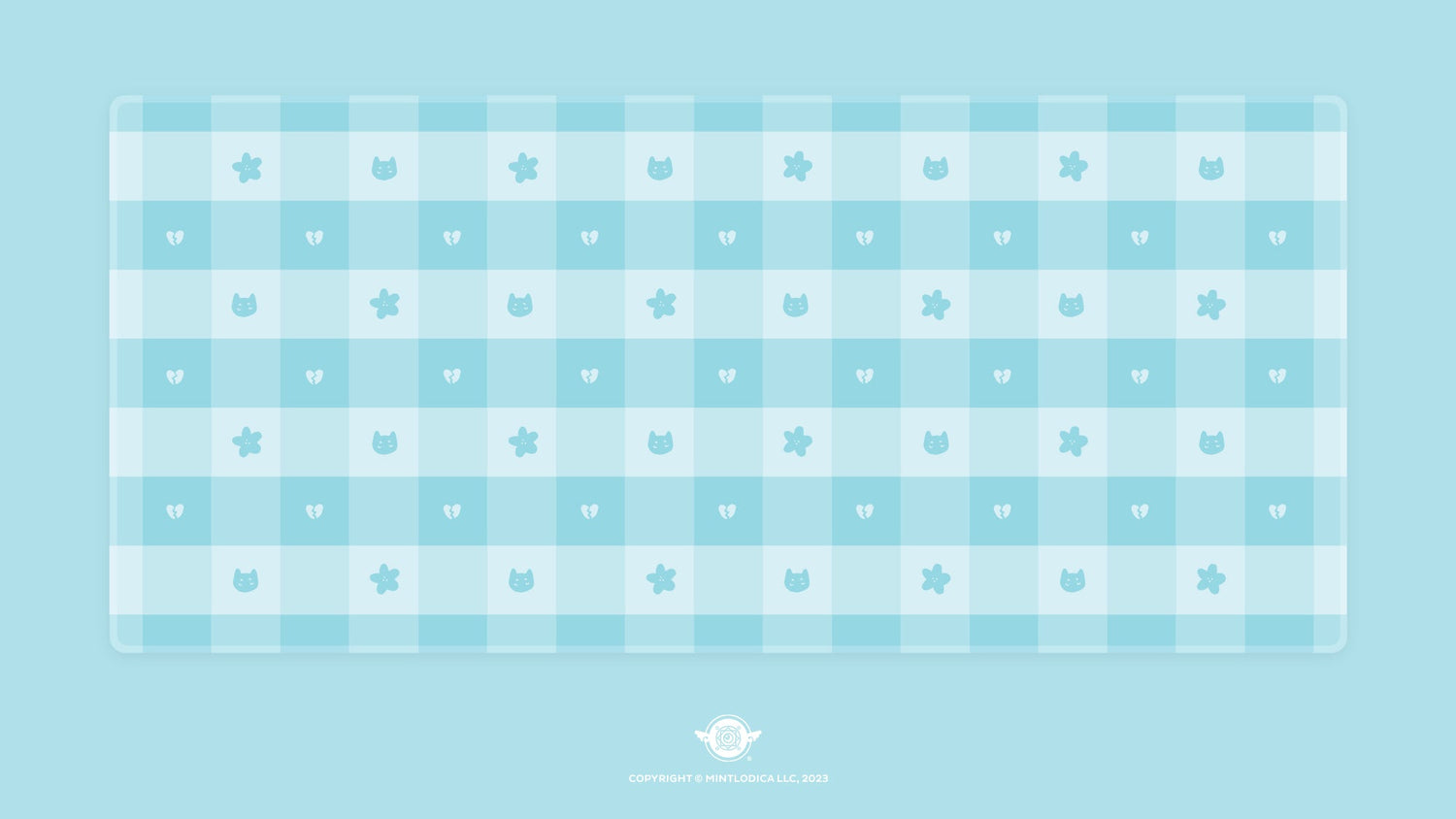Pastel Picnic 'Sad Girl' Deskmats | Deskmats by Mintlodica | DM-PP-MINI-SADGIRL