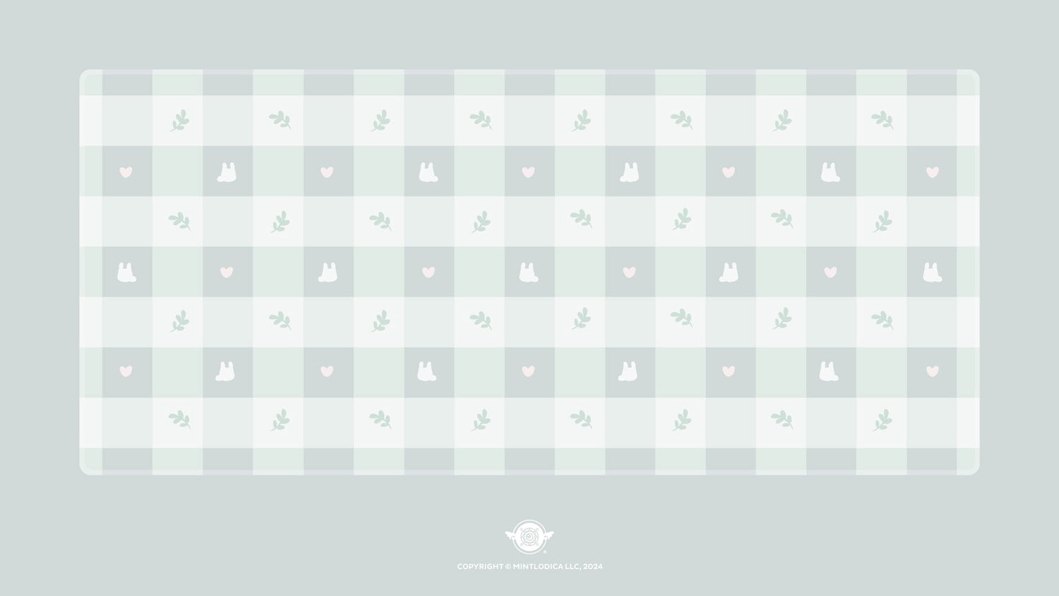 Pastel Picnic 'Sage' Deskmats | Deskmats by Mintlodica | DM-PP-MINI-SAGE Group Buy