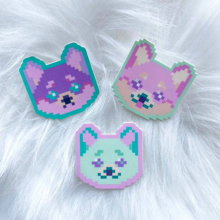 Stickers | Vinyl Stickers by Mintlodica | STICKER-AG-SHIBA-MINT